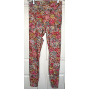 lululemon athletica Floral Leggings - Pink, Gray, Yellow